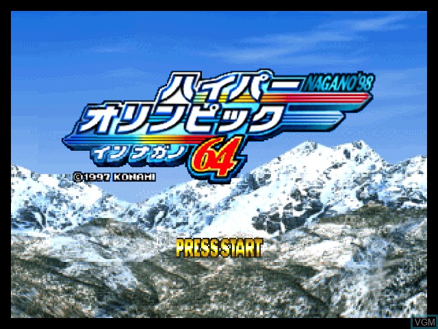 Image de l'ecran titre du jeu Hyper Olympics in Nagano 64 sur Nintendo 64
