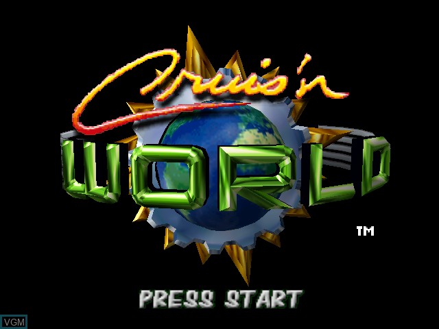 Image de l'ecran titre du jeu Cruis'n World sur Nintendo 64