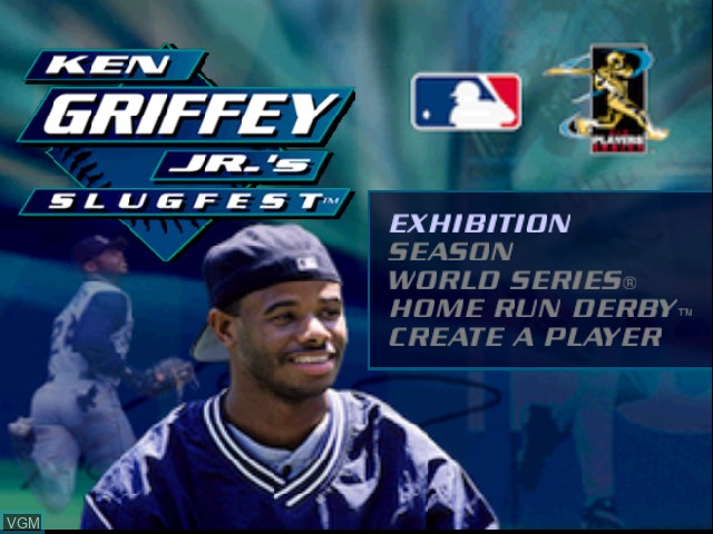 Image de l'ecran titre du jeu Ken Griffey Jr.'s Slugfest sur Nintendo 64