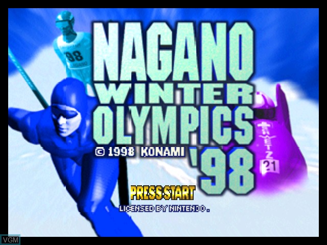 Image de l'ecran titre du jeu Nagano Winter Olympics '98 sur Nintendo 64
