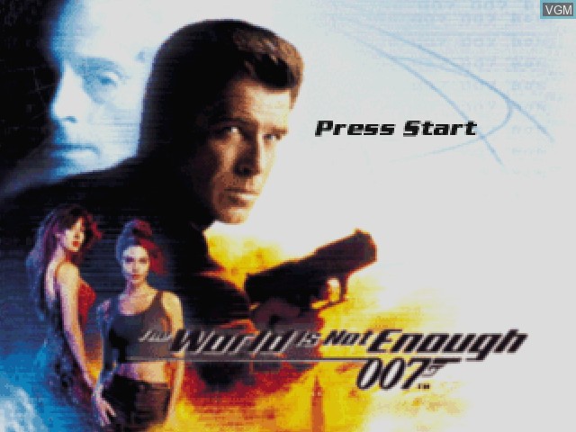 Image de l'ecran titre du jeu 007 - The World Is Not Enough sur Nintendo 64
