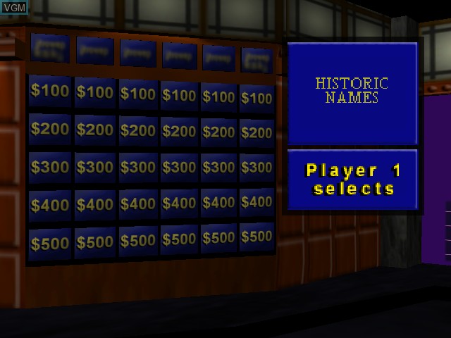 Image in-game du jeu Jeopardy! sur Nintendo 64