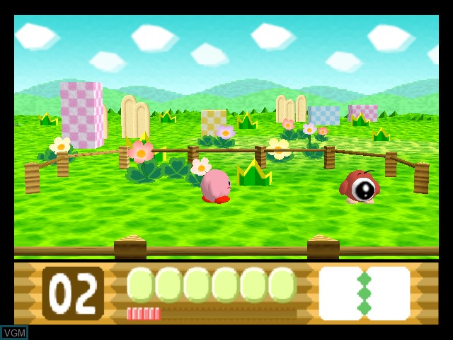 Image in-game du jeu Kirby 64 - The Crystal Shards sur Nintendo 64