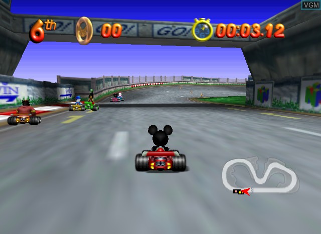Image in-game du jeu Mickey's Speedway USA sur Nintendo 64