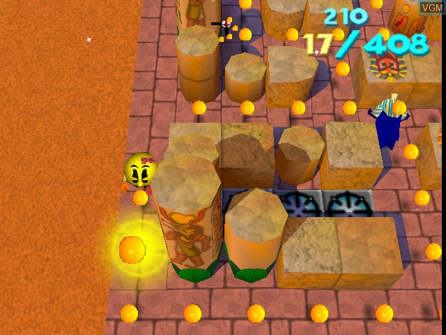 Image in-game du jeu Ms. Pac-Man Maze Madness sur Nintendo 64