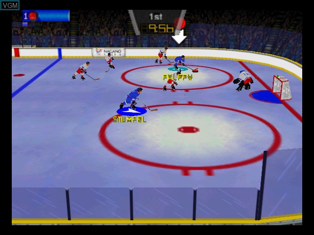 Image in-game du jeu Olympic Hockey 98 sur Nintendo 64