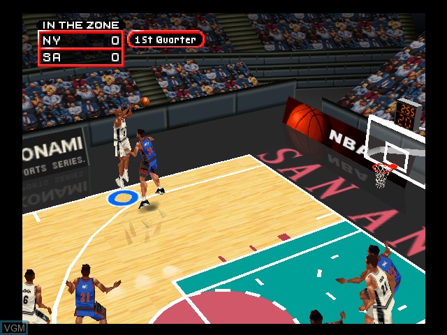 Image in-game du jeu NBA In The Zone 2000 sur Nintendo 64