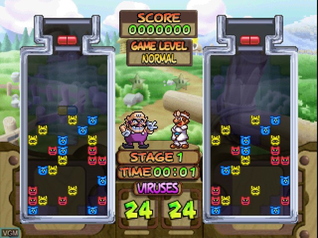 Image in-game du jeu Dr. Mario 64 sur Nintendo 64