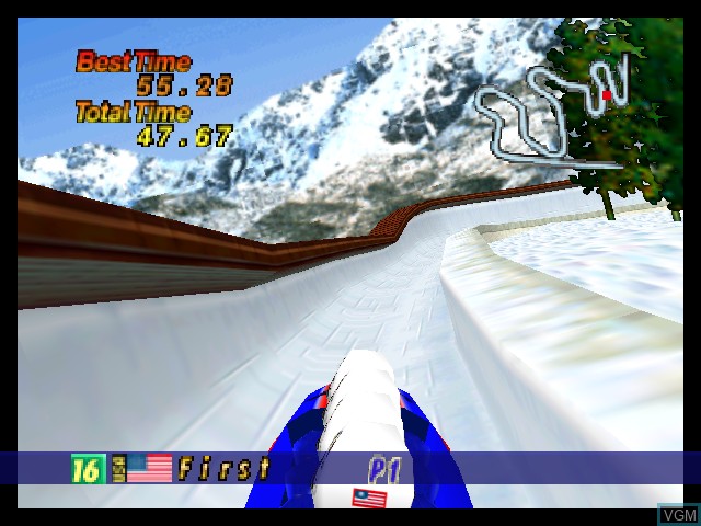 Image in-game du jeu Nagano Winter Olympics '98 sur Nintendo 64