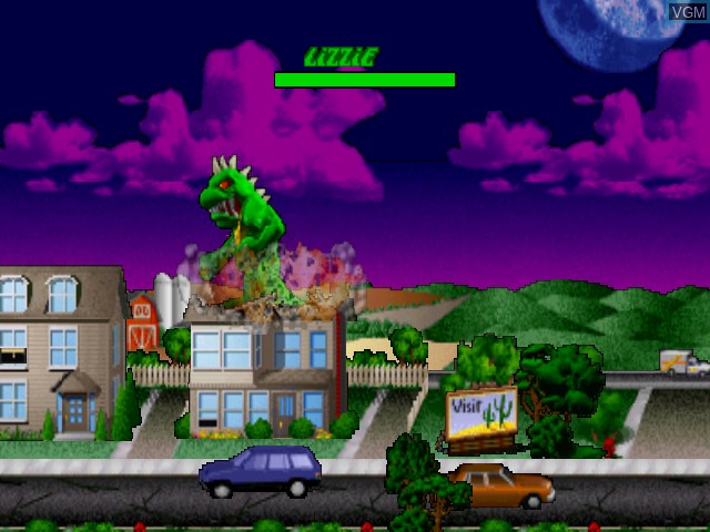 Image in-game du jeu Rampage World Tour sur Nintendo 64