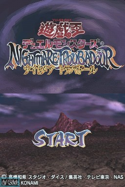 Image de l'ecran titre du jeu Yu-Gi-Oh Duel Monsters Nightmare Troubadour sur Nintendo DS