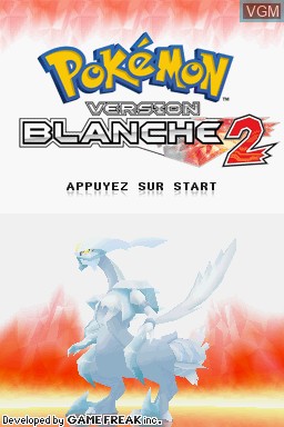 Image de l'ecran titre du jeu Pokemon - Version Blanche 2 sur Nintendo DS