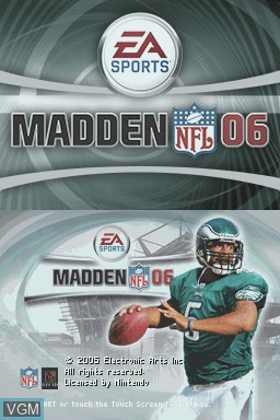 Image de l'ecran titre du jeu Madden NFL 06 sur Nintendo DS
