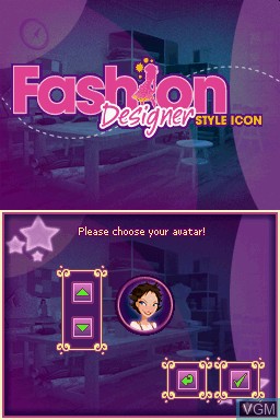 Image de l'ecran titre du jeu Fashion Designer - Style Icon sur Nintendo DS