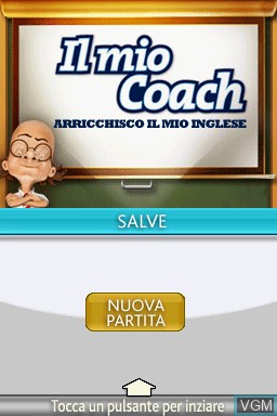 Image de l'ecran titre du jeu Mio Coach, Il - Arricchisco il Mio Inglese sur Nintendo DS