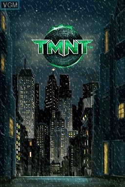 Image de l'ecran titre du jeu TMNT - Teenage Mutant Ninja Turtles sur Nintendo DS