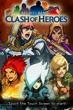 Image de l'ecran titre du jeu Might & Magic - Clash of Heroes sur Nintendo DS