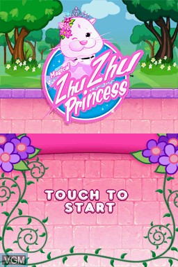 Image de l'ecran titre du jeu ZhuZhu Princess sur Nintendo DS
