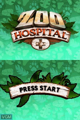 Image de l'ecran titre du jeu Zoo Hospital sur Nintendo DS
