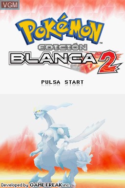 Image de l'ecran titre du jeu Pokemon - Edicion Blanca 2 sur Nintendo DS