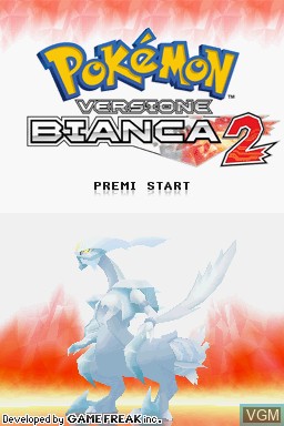 Image de l'ecran titre du jeu Pokemon - Versione Bianca 2 sur Nintendo DS