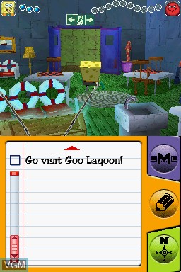 Image in-game du jeu SpongeBob SquarePants - The Yellow Avenger sur Nintendo DS