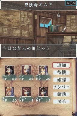 Image in-game du jeu Wizardry Asterisk - Hiiro no Fuuin sur Nintendo DS