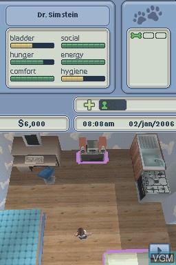 Image in-game du jeu Sims 2, The - Pets sur Nintendo DS