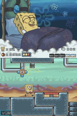 Image in-game du jeu SpongeBob SquarePants - Creature from the Krusty Krab sur Nintendo DS