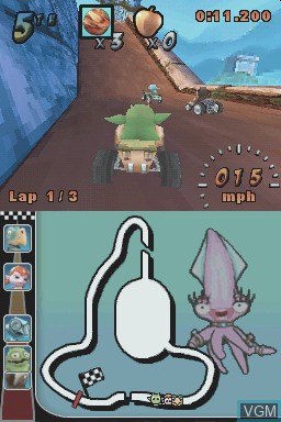 Image in-game du jeu Cocoto Kart Racer sur Nintendo DS