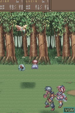 Image in-game du jeu Lunar - Dragon Song sur Nintendo DS