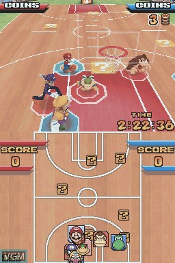 Image in-game du jeu Mario Hoops - 3 on 3 sur Nintendo DS