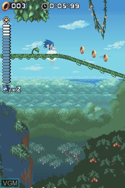 Image in-game du jeu Sonic Rush sur Nintendo DS