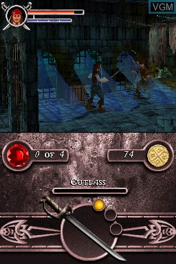Image in-game du jeu Pirates of the Caribbean - Dead Man's Chest sur Nintendo DS