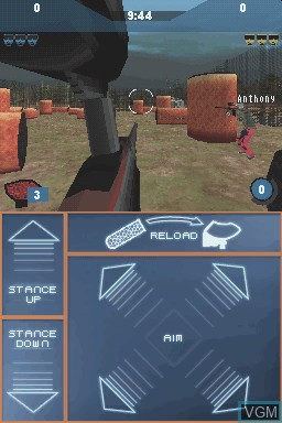 Image in-game du jeu Greg Hastings' Tournament Paintball Max'd sur Nintendo DS
