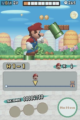 Image in-game du jeu New Super Mario Bros. sur Nintendo DS