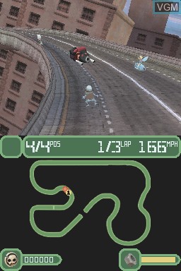 Image in-game du jeu Crazy Frog Racer sur Nintendo DS