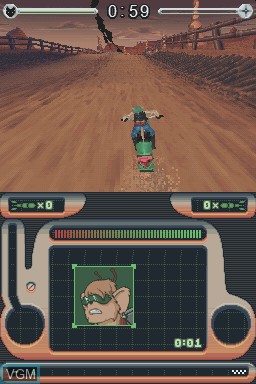 Image in-game du jeu Biker Mice from Mars sur Nintendo DS