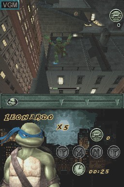 Image in-game du jeu TMNT sur Nintendo DS