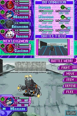 Image in-game du jeu Digimon Story - Moonlight sur Nintendo DS
