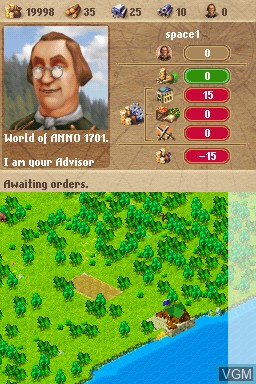 Image in-game du jeu Anno 1701 - Dawn of Discovery sur Nintendo DS