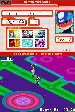 Image in-game du jeu Ryuusei no RockMan - Leo sur Nintendo DS