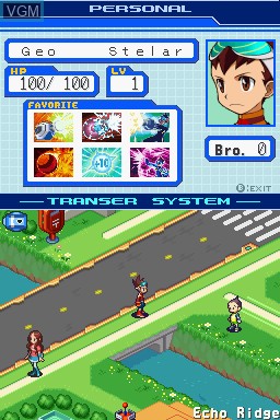 Image in-game du jeu Ryuusei no RockMan - Pegasus sur Nintendo DS
