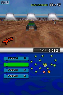 Image in-game du jeu ATV Thunder Ridge Riders / Monster Trucks Mayhem sur Nintendo DS