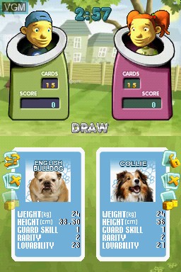 Image in-game du jeu Top Trumps - Dogs & Dinosaurs sur Nintendo DS