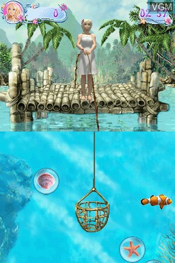 Image in-game du jeu Barbie as The Island Princess sur Nintendo DS