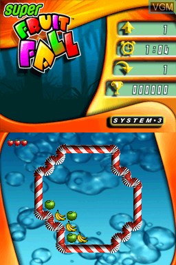 Image in-game du jeu Super Fruit Fall sur Nintendo DS