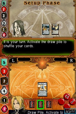 Image in-game du jeu Fullmetal Alchemist - Trading Card Game sur Nintendo DS