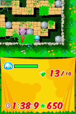 Image in-game du jeu Boulder Dash - ROCKS! sur Nintendo DS