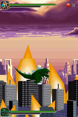 Image in-game du jeu Godzilla Unleashed - Double Smash sur Nintendo DS